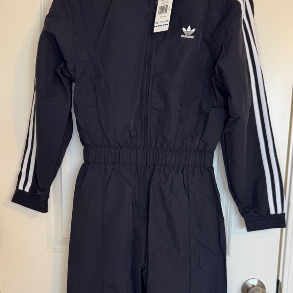 Adidas Black Jumpsuit with White Accents - Picture 4 of 7